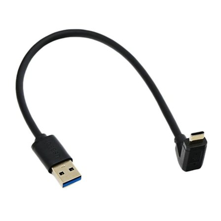 USB3.0 Type C kulmikas latauskaapeli 60W pikalataus 10Gbps nopea tiedonsiirtokaapeli PC-metallirakenne