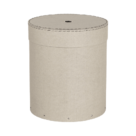 Bigso Box of Sweden Dekorativ förvaringslåda Anton Förvaring Beige D26xH29 cm