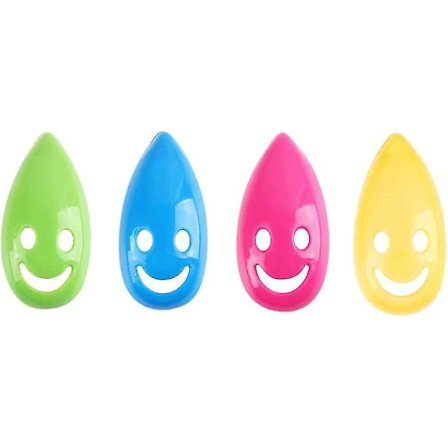 Tandborsthållare Väggsugkopp Tandborsthuvudskydd Leende Ansikte Plast Bärbar Färgglada Badrumstillbehör