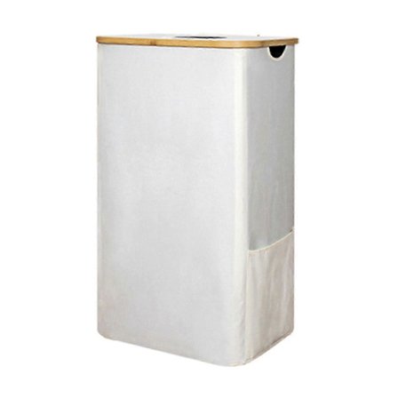 Qinghai Oppbevaringskurv med Avtakbar Nettingpose 100L Stor Kapasitet Klesvask Kurv Oppbevaringskurv med Støvtett Lokk.