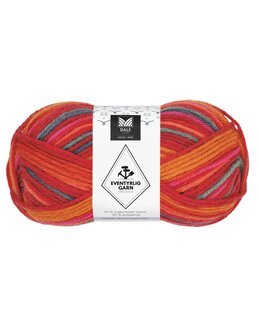 Garn Eventyrligt 100g Orange melerad - Dale Garn