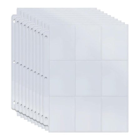 Plastlommer til Samlekort - Card Sleeves 9-rum