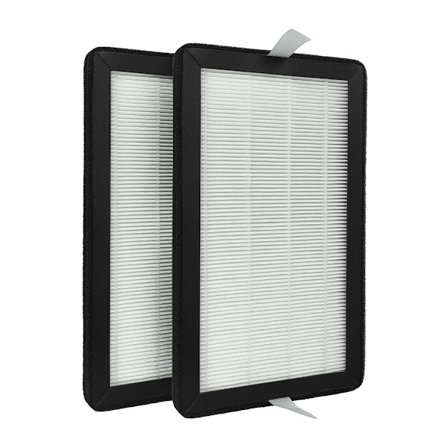 2-pak HEPA-filtre til luftrensere, 99,97% rensning