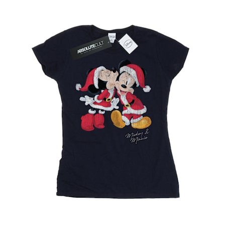 Disney Dam/Kvinnor Mickey Och Minnie Jul Kyss Bomull T-