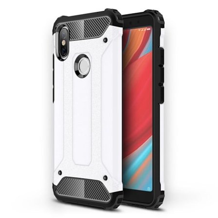 Xiaomi Redmi S2 mobilskal plast silikon kolfiber - Vit