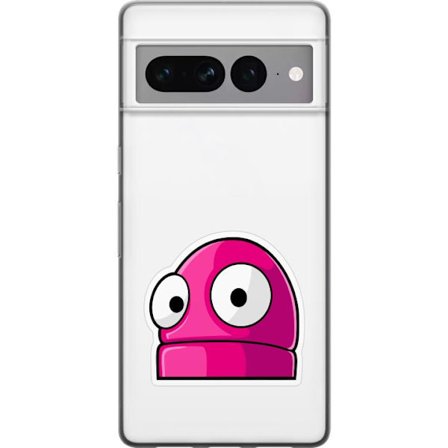 Kompatibel Mobilcover til Google Google Pixel 7 Pro Rosa tegneseriefigur med store øjne i legende og humoristisk stil