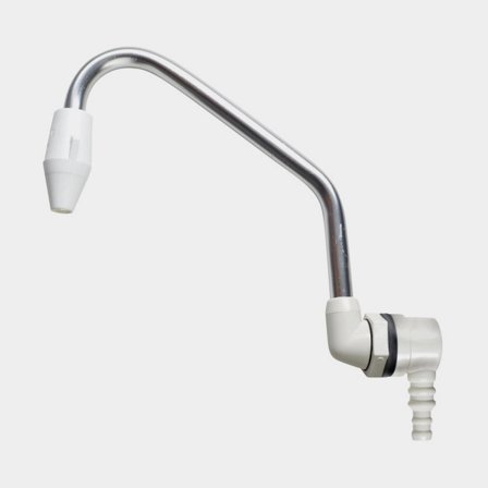 Prosty kran łodziowy Whale, z obrotową i składaną wylewką, Whale Quick Connector 13 mm / 15 mm, chromowany mosiądz - Jachtowa