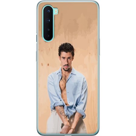 Kompatibel Mobilcover til OnePlus Nord Bad Bunny Super Bowl-inspireret grafik med NFL-trofæ og San Francisco-bro i sportdesign