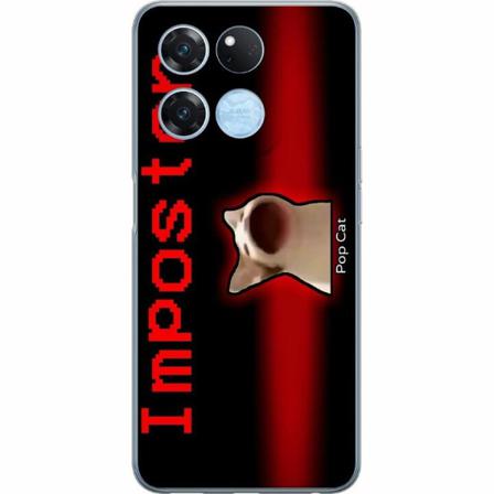 Oneplus Ace Racing Genomskinligt Skal Pop Cat Meme