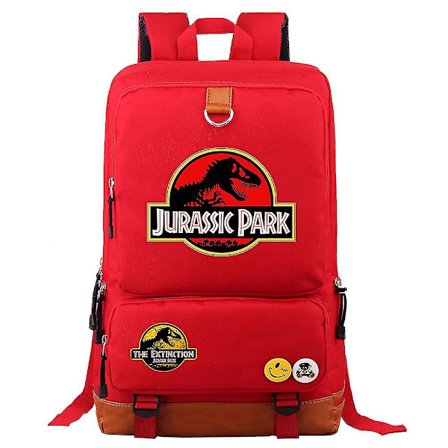 Jurassic World & Park Rygsæk: Holdbar Laptop Rejsetaske - Rygsæk, Messenger, Skoletaske med Skulderstropper til Figurer & Skoleartikler