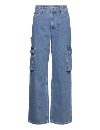 Riannegz Hw Jeans Suorat Farkut Sininen Gestuz