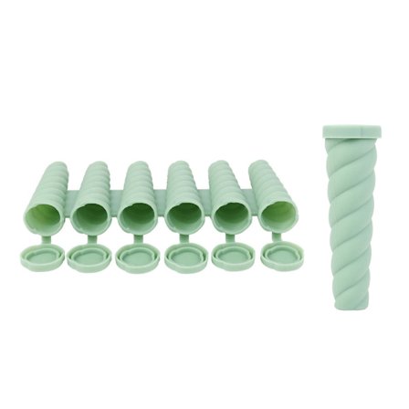 Silikoniset jäätelömuotit käsintehtyihin mehujäihin, helppo irrottaa, 6-onteloinen ja yksittäiset muotit mehujään valmistukseen