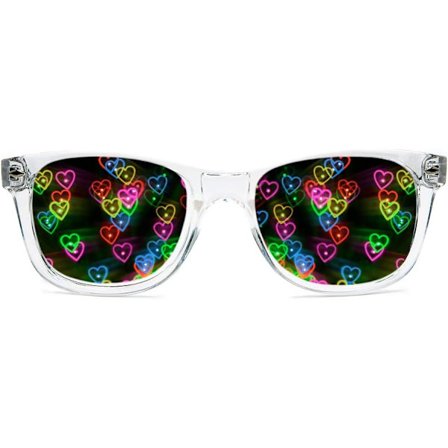 Ultimate Diffraction Glasses - 3D Regnbågshjärta Effekt