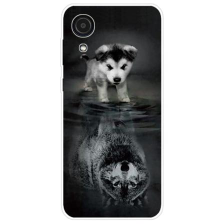 Deco Samsung Galaxy A03 Core Suojakotelo - Koira And Wolf Black