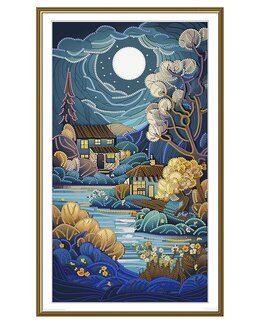 Perlebroderi Fullmåne - Nova Sloboda