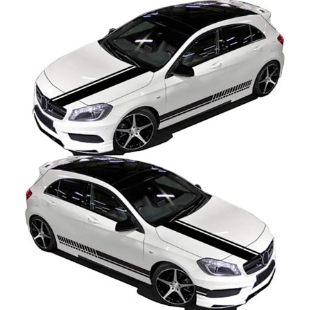 Universelle Sport Racing Stripe Dekaler og Klistremerker for Biler