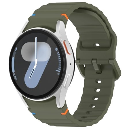 Officiellt silikonarmband för Samsung Galaxy Watch 7/FE/6/5/4 44mm 40mm 5 Pro Vågarmband för Watch 6 4 Classic 46mm 42mm Band