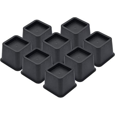 Sängmöbelhöjare 4 tum - Sänglyfthöjare för tunga möbler, stödjer upp till 2200 pund sänghöjare, lätta att installera, perfekta för säng, bord, stol, 