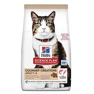 Hills SP Cat Adult, Culinary Creations, Salmon & Carrots