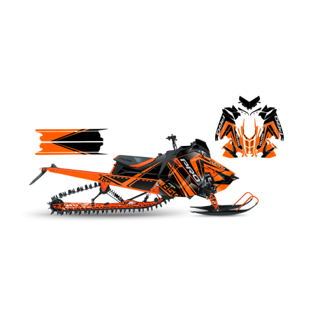 Tarrasarja SweTown Ream Racer 19 Oranssi - Polaris Axys 800 Pro RMK 155 2016-2020