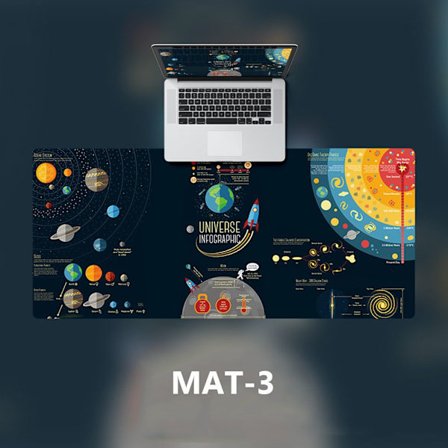 800x400 mm spelmusmatta Starry Sky 800X400X2MMMAT-3 MAT-3 800x400x2mmMAT-3