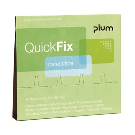 Plum QuickFix Detectable Band Genopfyldning, 45 stk, Førstehjælp