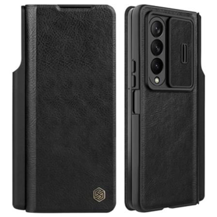 Nillkin Qin Pro Samsung Galaxy Z Fold4 Flipfodral - Svart Svart