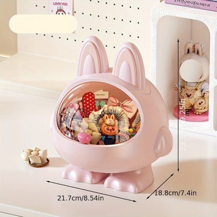 Söt Djävul-Formad Skrivbordsorganisatör – Söt Förvaringslåda i Plast med Horn för Bord, Badrum & Kontor