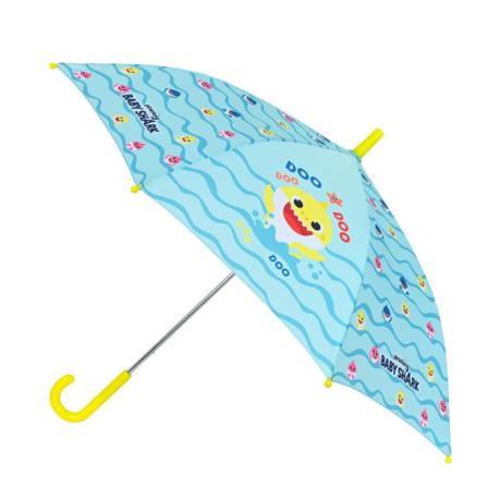 Paraply Baby Shark Beach Day Gul Ljusblå (ø 86 Cm)