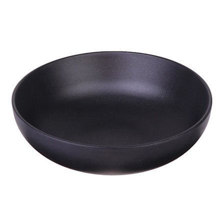 A5 melamin servise japansk ramen bolle husholdning melamin nudler beholder (337) (17.5X5.5cm, svart)