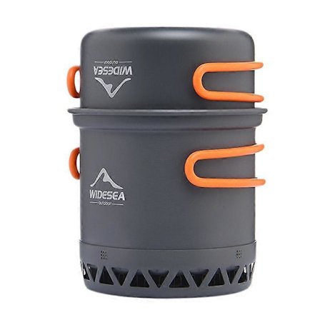 Camping Kokekar Utendørs Matlagingssett Servise Rask Oppvarming Camping Gryte Varmeveksler Komfyr Trav