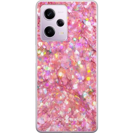 Yhteensopiva Puhelinkuori Xiaomi Xiaomi Redmi Note 12 Pro Cactus and Friends – PinkGlitter