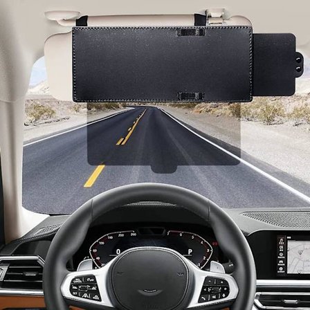 Aurinkolipan pidennin autoille, polarisoitu, häikäisemätön aurinkolipan suojaa auringon häikäisyltä, UV-säteiltä autoille