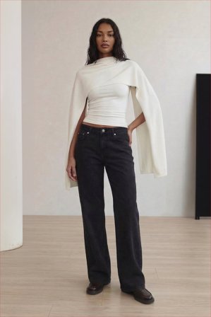 NA-KD Lane jean taille basse - Jeans taille basse - Noir - EU 34