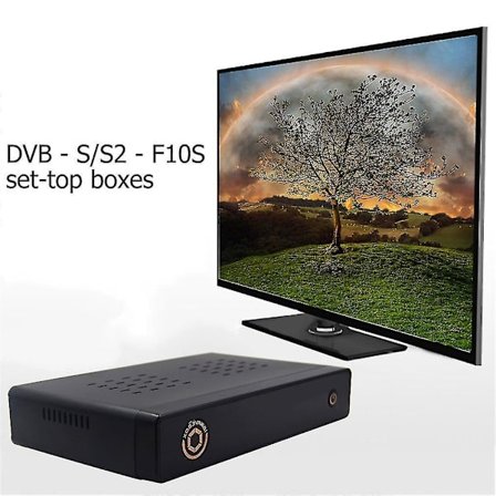 HD Digital Satellittmottaker Dvb-s S2 F10s H.265 Dobbelt Tuner