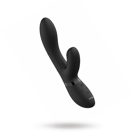 Kyra - Pulse Clitoral Rabbit - Black - Vuxen.se - G-punkt massage, stimulator, vibrator