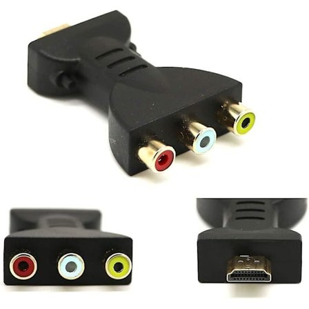 Hdmi-uros 3 Rca-naaraskomposiitti-AV-ääni-videosovitin TV-muunnin