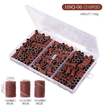 Negledekorationer til Nail Art Slibehoved Avanceret Sandring Hvidt mønster Neglekunst HSQ-06