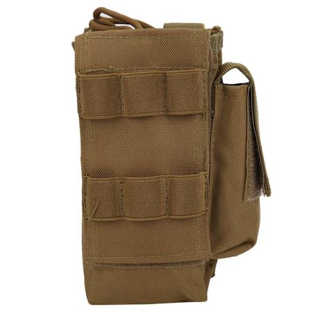 Molle Radio Pouch Mini Radio Hållare Väska Vattentät Walkie Talkie hölster med sidofickor