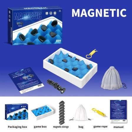 Julgaver magnetisk sjakk sjakkbrett sjakkspill brettspill barn med magnetiske brikker pedagogisk sjakkspill 2st/ Svamp rep stil