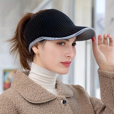 Dame Udendørs Åndbar, Sporty Casual Baseball Kasket, Varm Duckbill til Efterår og Vinter. [DB]