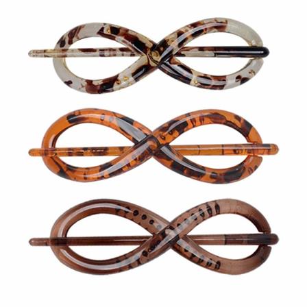 Pienet 4,1 tuuman liukumattomat hiuspiikit naisille, ranskalaiset klassiset hiuspiikit hiuspiikki tangolla ohuelle hiukselle tyt ille 3-pakkauksessa