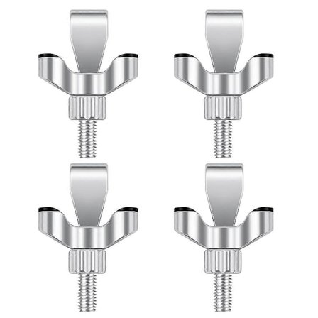 4 kpl Kannettava Säädettävä Oven Lukko Hotellin Oven Lukot, Oven Turvalaitteet, Oven Lukko Lisäturva Hopea