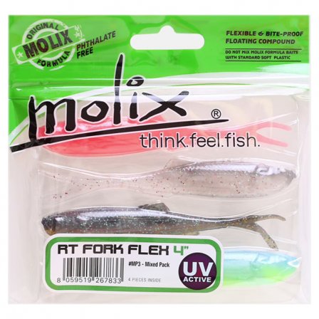 Molix RT Fork Flex 10cm (4-pack) - Mixed Pack 3