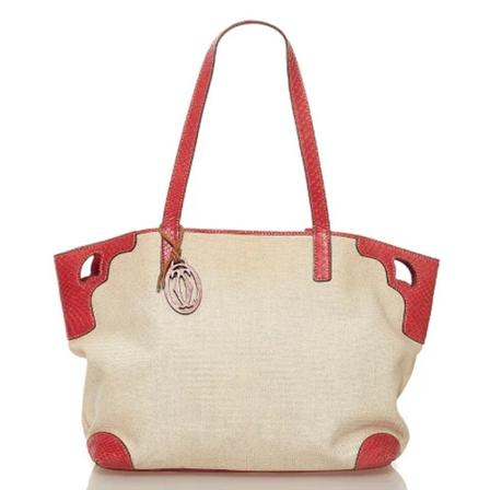Cartier Vintage, Pre-owned Canvas totes Beige, Dames, Maat:ONE Size
