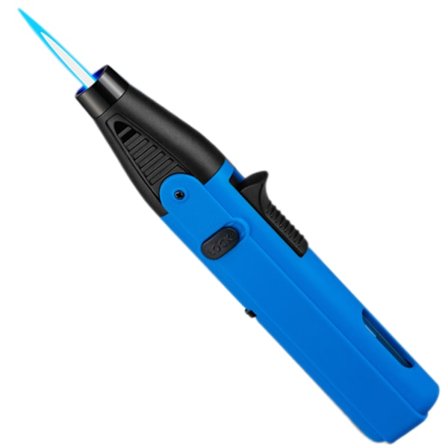 Vindtæt Butanlighter Justerbar Blå Flammer Oppustelig Lighter Til Udendørs Grill