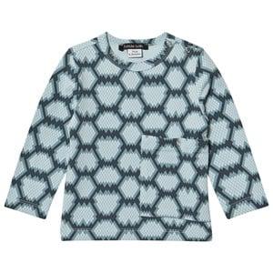 Little LuWi Blue Snake Print Long Sleeved T-Shirt 74 cm - Tops - 74 cm - Blue