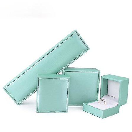 Jewelry Storage Box Brushed Pu Gift Ring Pendant Necklace Bracelet Holders Case With 4 Boxes