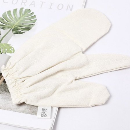 2025 Handskar Rå Silke Massagehandskar Ayurvedisk Massage