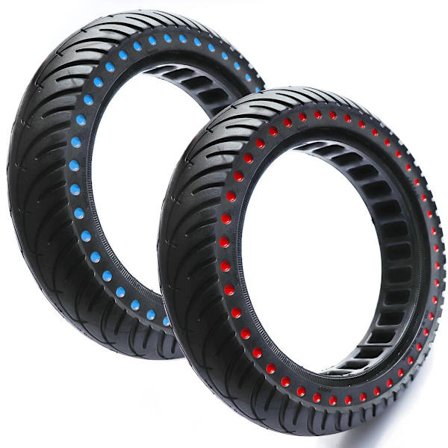 2-PAK punkteringsfri dæk 8.5" Solid Color Dot Xiaomi Scooter - Vælg farve